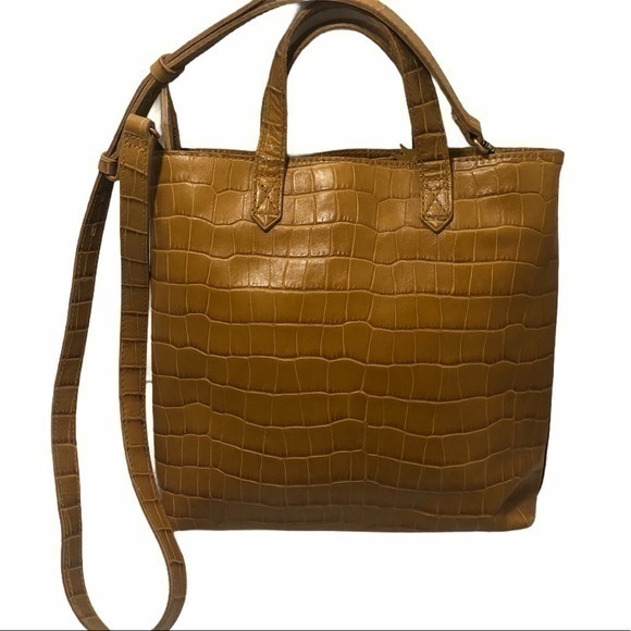 Madewell Transport Embossed Leather Crossbody Bag
